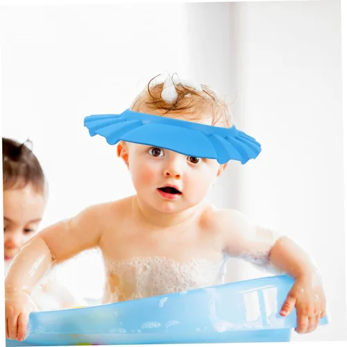 Vista 5 de Gorro de ducha infantil con protector de champú para bebés, gorro de baño para bebés