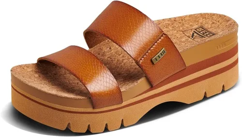 Vista 8 de REEF Sandalias Cushion Vista Higher Slide para mujer Negro