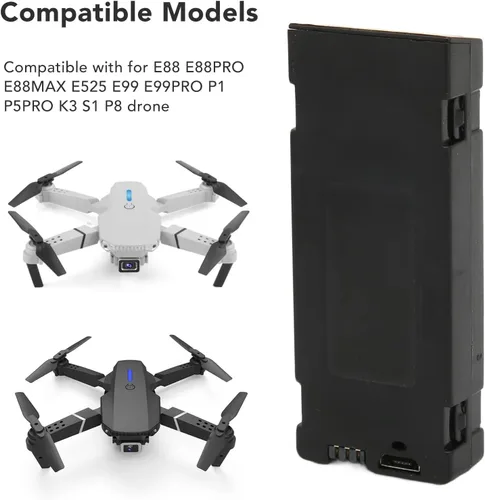 Vista 2 de 3.7V 5000Mah RC Drone Batería Accesorio para E88 E88PRO E99 E99PRO Ls-E525 E525 PRO Mini UAV Drone Batería Especial Rc Parte (1)