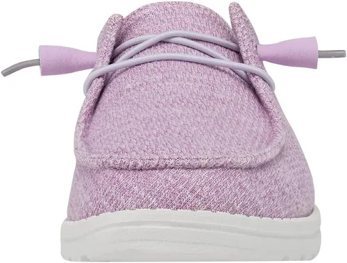 Vista 4 de Hey Dude Wendy - Mocasines de lona con cordones para mujer, zapatos cómodos y ligeros