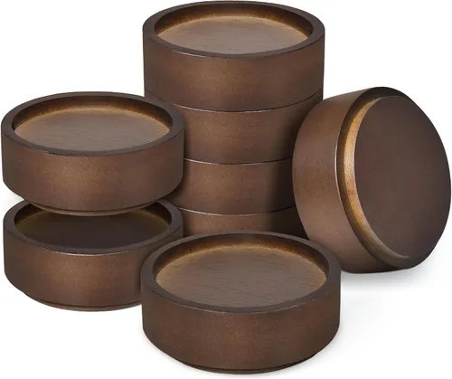 Vista 10 de Elevadores de madera para cama, bloques de madera resistentes, apilables de 1 pulgada a 2 pulgadas, 3 pulgadas 4 pulgadas de alto, elevadores