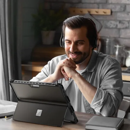 Vista 7 de MoKo Funda para Microsoft Surface Pro 7 Plus/Pro7/Pro 6/Pro 5/Pro 4/LTE - Funda resistente todo en uno con soporte para bolígrafo, funda protectora
