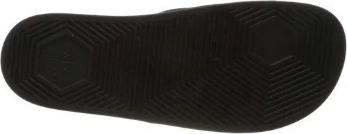 Vista 4 de AX Armani Exchange - Sandalias deslizantes con logotipo de malla para hombre