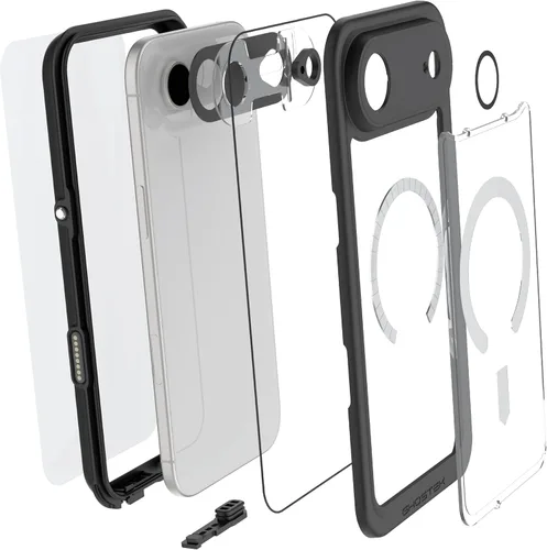 Vista 56 de Ghostek NAUTICAL funda delgada para iPhone 14 Plus a prueba de golpes impermeable con protector de pantalla y imán MagSafe con carga inalámbrica