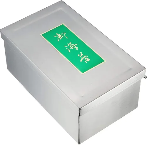 Vista 8 de TIKUSAN Contenedor de algas japonesas Sushi Nori Can Hecho en Japón Acero Inoxidable (Pequeño)