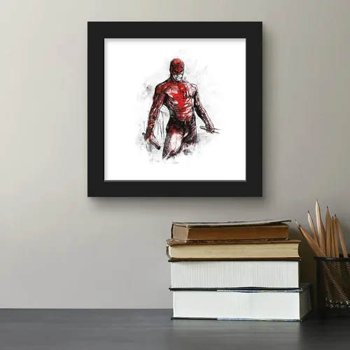 Vista 4 de Trends International Gallery Pops Marvel Comics Daredevil - Póster de pared con dibujo de The Man Without Fear, 12.00 x 12.00 pulgadas, versión