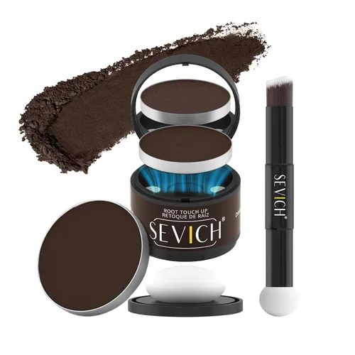 Vista 25 de SEVICH Polvo magnético recargable para retoque de raíces del cabello, impermeable, cobertura de canas y corrector de línea capilar con doble