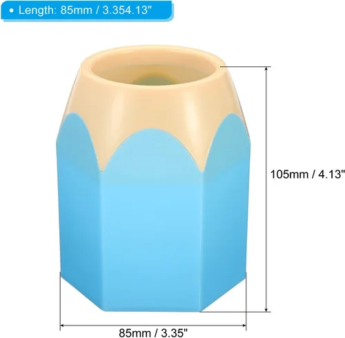 Vista 2 de PATIKIL Portalápices, paquete de 5 soportes para bolígrafos para escritorio, bonito soporte de plástico para lápices, organizador de tazas
