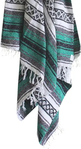 Vista 13 de Del Mex Poncho clásico de manta mexicana