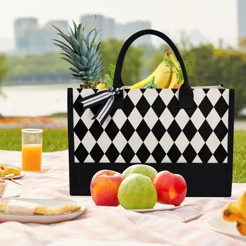 Vista 3 de TOPDesign Bolsa de playa para mujer, bolsa de lona para vacaciones, viajes, fin de semana, vacaciones, viajes cortos, regalos personalizados