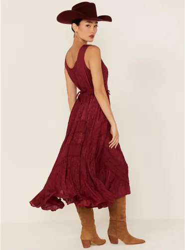 Vista 5 de Scully Vestido sin mangas para mujer con cordones frontal de longitud completa gris ceniza HC118