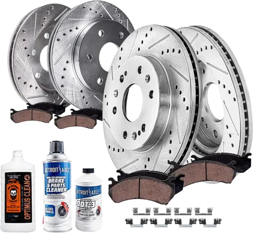Vista 51 de Detroit Axle - Rotores de freno para Toyota Avalon 2020-2021 Camry 2020-2024, repuesto de rotores de freno de disco perforados y ranurados: rotor