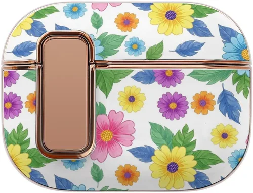Vista 18 de Full Protective Cover Compatible with Airpods Pro 2 Wireless Charging Case for Women with Lock, Purple Galaxy Dragon, Safe and Shockproof