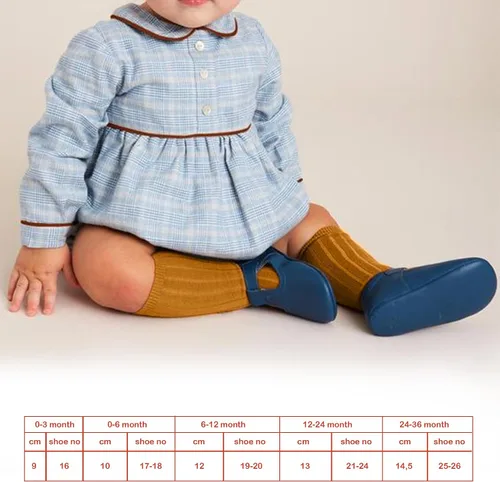 Vista 2 de bistyle Calcetines altos hasta la rodilla para bebé, 3-6 pares, calcetines de algodón multicolor para recién nacidos, calcetines de algodón
