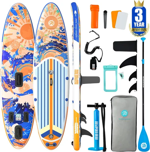 Vista 11 de Niphean Inflatable Stand Up Paddle Board with SUP Accessories
