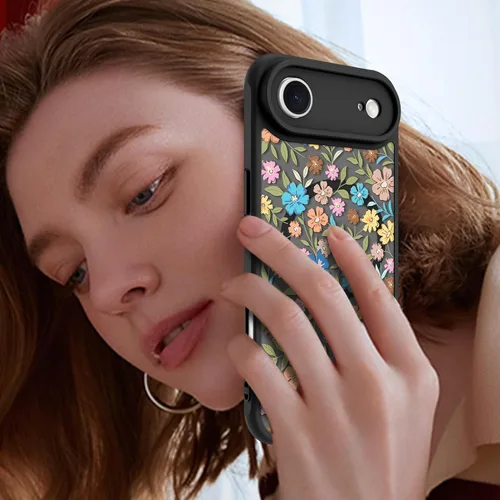 Vista 38 de KANGHAR - Funda compatible con iPhone 11, diseño de leopardo negro, textura de neumático antideslizante, a prueba de golpes, funda protectora