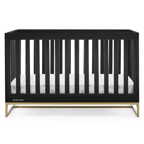 Vista 9 de Delta Children Jade Cuna convertible 4 en 1 - Certificado Greenguard Gold, Ébano/Bronce bronce (Ebony/Bronze)