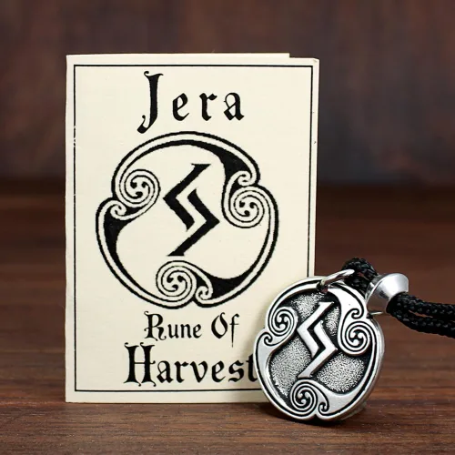 Vista 2 de Collar con colgante de peltre Jera Jeran Jeraz Rune of Harvest, No aplicable