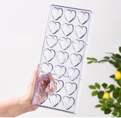 Vista 6 de Molde de chocolate para caramelos, molde para hacer 18 caramelos transparentes en forma de diamante, utilizado para decoración de pasteles caseros
