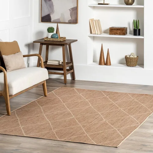 Vista 20 de nuLOOM Alfombra de Área Easy-Jute de 5' x 8', Lavable a Máquina, Antideslizante, para Sala de Estar, Dormitorio, Habitación de Niños, Guardería