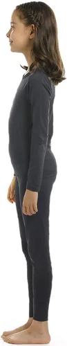 Vista 3 de Conjunto de ropa interior térmica para niñas con tejido polar térmico en parte superior e inferior