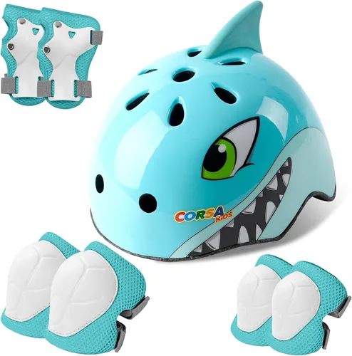 Vista 22 de Casco de bicicleta para niños pequeños, ajustable y multideportivo, 3 tamaños para edades de 1-2-3-5-8-14 años