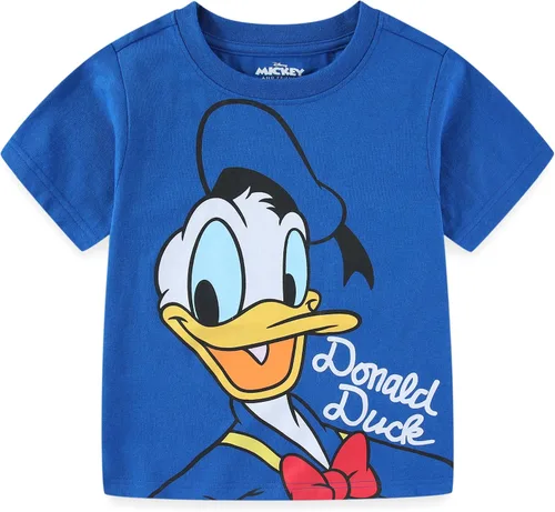 Vista 7 de Disney Mickey Mouse & Friends - Paquete de 4 camisetas para niños pequeños y niños pequeños, azul/rojo/amarillo/naranja