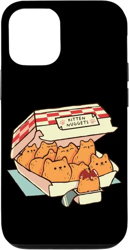 Vista 26 de iPhone 16 Kitten Nuggets Cute Fast Food Cat Shape Foodie Case
