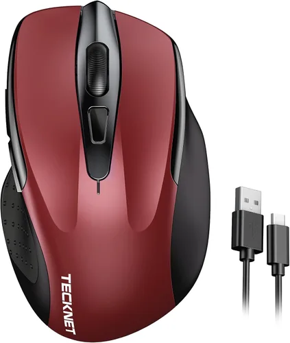 Vista 10 de TeckNet Pro M003 mouse inalámbrico, Negro