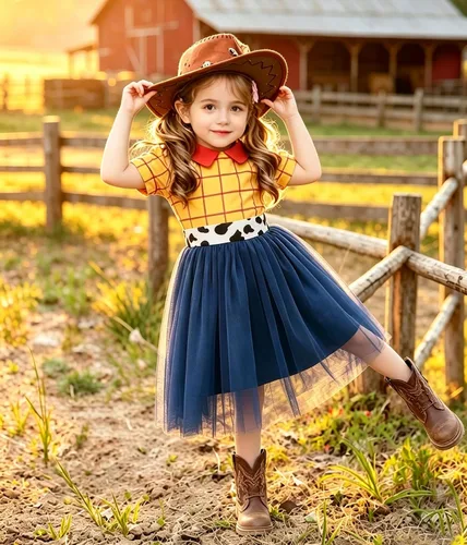 Vista 3 de Disfraz de princesa de Halloween para niñas, disfraz de hada de fiesta de cumpleaños, vestido para ocasiones especiales Jessie