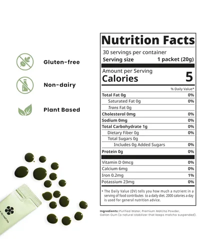 Vista 2 de Nice to Matcha Concentrado líquido – Extracto de té verde premium sin azúcar Mezcla fácil para café con leche matcha, batidos y batidos 30