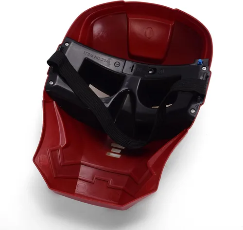 Vista 3 de REINDEAR Máscara de ojos con luz LED de superhéroe, disfraz de cómics prémium