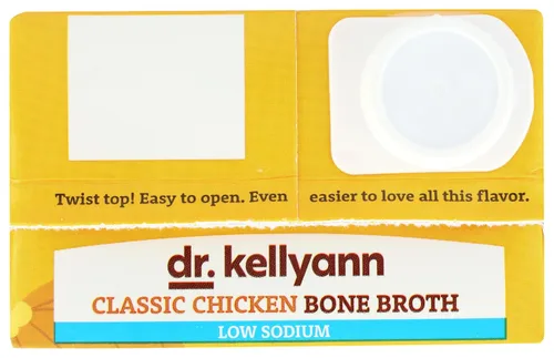 Vista 4 de Dr. Kellyann Caldo de hueso de pollo bajo en sodio, 32 FZ
