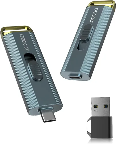 Vista 8 de SSD portátil de 512 GB, hasta 2100 MB/s, compatible con Apple 4K 60fps ProRes, disco duro externo USB 3.2 con USB-C y A para iPhone 15/16/17