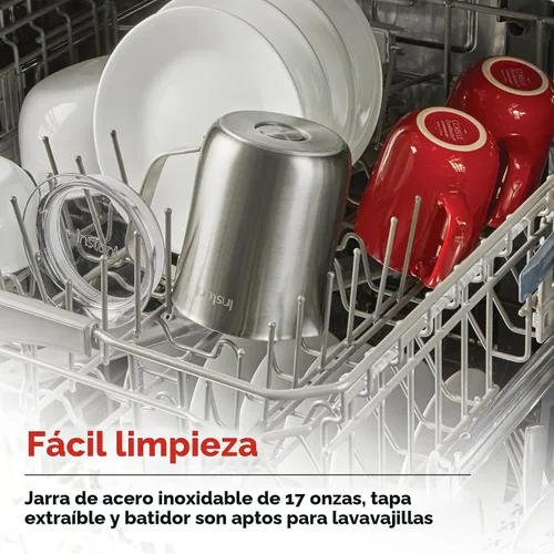 Vista 6 de Instant Pot Instant MagicFroth - Vaporizador y espumador eléctrico 9 en 1, jarra de acero inoxidable de 17 onzas, máquina de espuma fría y caliente