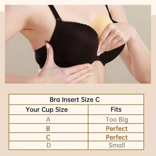 Vista 7 de Almohadillas de brasier para mujer, inserciones push-up KSang coser en los potenciadores de pecho añade 1-2 tamaños de taza al instante AB, C Cup