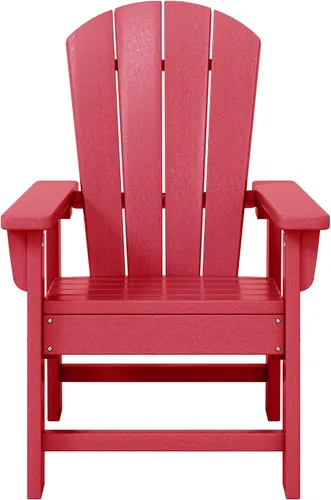 Vista 27 de WestinTrends Malibu Kids - Silla de patio de plástico HDPE Adirondack para exteriores, color negro