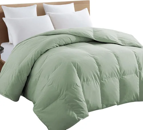 Vista 9 de TEXARTIST Edredón Premium de la serie 2100 tamaño King para todas las estaciones, transpirable, color beige, suave, fibra en espiral 4D, inserto