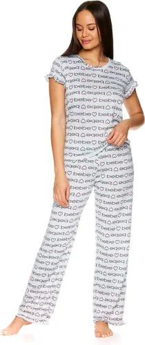 Vista 4 de bebe Conjunto de ropa de dormir de pijama y pantalones de descanso para mujer