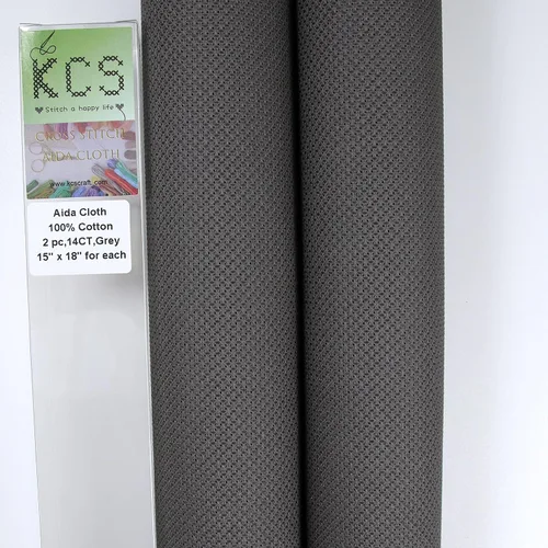 Vista 58 de KCS 2 cajas de tela de costura de algodón para punto de cruz de 15 x 18 pulgadas (blanco antiguo, 11 unidades)