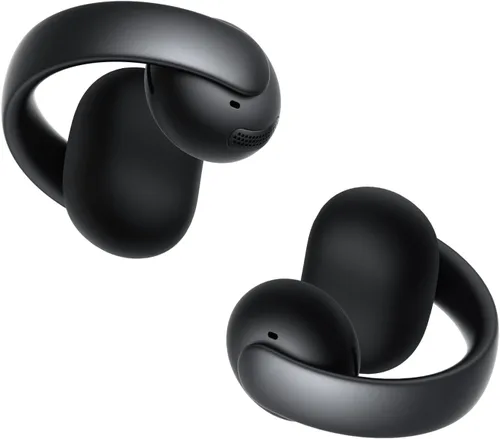 Vista 11 de Soundcore AeroClip de Anker, Auriculares de oído abierto, Auriculares de clip, Comodidad adaptativa, Llamadas claras con 4 micrófonos y AI, Ajuste