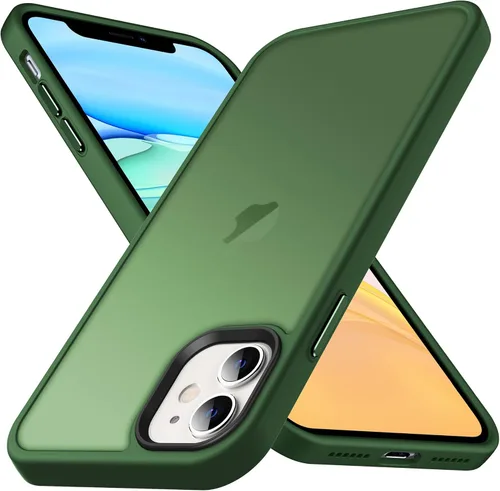 Vista 93 de Anqrp Funda diseñada para iPhone 11 azul [compatible con carga inalámbrica], [tacto sedoso] Funda delgada de silicona suave antiarañazos para iPhone