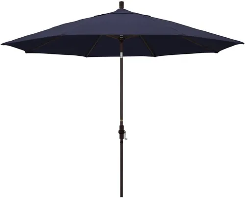 Vista 9 de California Umbrella 11' Rd Tahoe Series Aluminum Patio Umbrella Beige antiguo