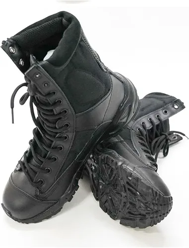 Vista 2 de Zivopah Botas tácticas para hombre, botas de combate ligeras, botas de trabajo duraderas, botas de desierto