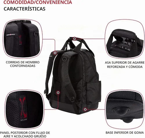 Vista 2 de SwissGear Mochila de bolsa de herramientas, se adapta hasta, Negro, Mediana