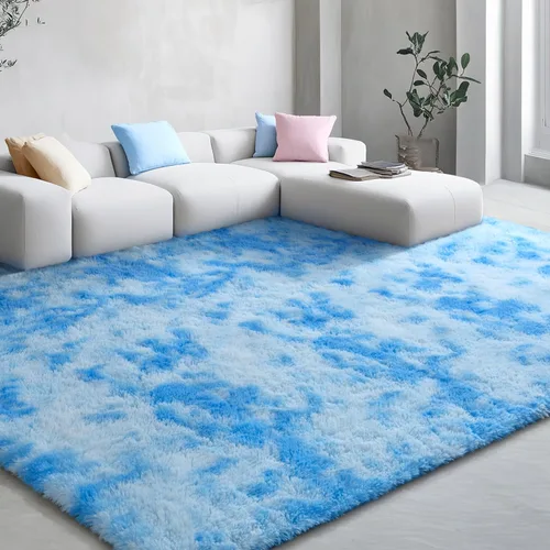Vista 139 de EVOIONOS Alfombra Redonda Negra para Dormitorio, 4x4 Pies Alfombra de Área Circular Suave y Esponjosa para Sala de Estar, Alfombra Circular de Felpa