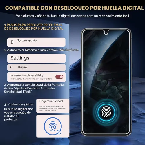 Vista 3 de FANGTIAN - Paquete de 4 protectores de pantalla híbridos para Google Pixel 8 Pro