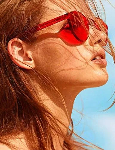 Vista 7 de Wearme Pro - Lentes para sol Super Retro Redondos, transparentes.