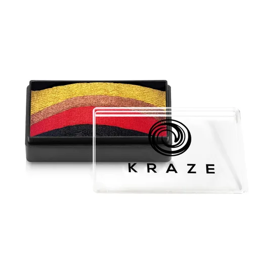 Vista 10 de Kraze FX Dome Stroke The Royal Family - Cleopatra (0.88 oz), pintura profesional de cara y cuerpo de un solo trazo, pintura facial y corporal