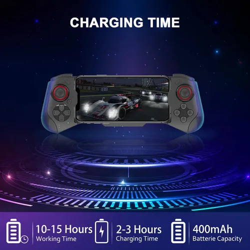 Vista 6 de Joso Mobile Game Controller for iPhone Android PC Phone Controller Joystick for iPhone 14 13 12 Pro Max iPad Tablet Galaxy S22 Ultra COD Mobile